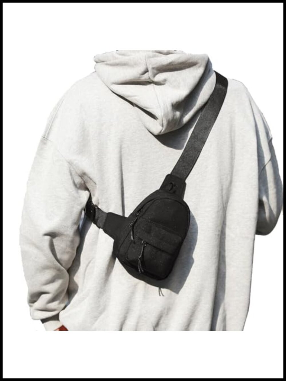 Peicees Mini Sling Bag Crossbody Water-Resistant Nylon for Travel Hiking